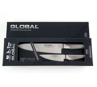 Global Couteau de Cuisine 20cm Lame + Putzmesser 11cm Lame en Boîte Cadeau G-201