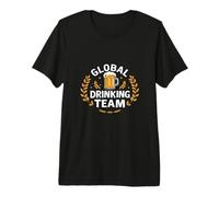 Global Drinking Team Tasse à bière avec couronnes de Laurier T-Shirt Haut de Gamme