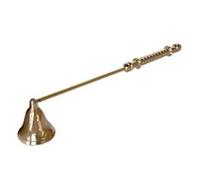 Global Éteignoir à bougie en laiton avec manche en laiton 28 cm de long avec cloche à charnière
