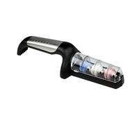 Global - G-913 Aiguiseurs, Affuteur d'eau en céramique à 3 niveaux, acier inoxydable