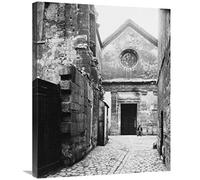 Global Gallery Paris, 1898 - La Façade de Saint Julien le Pauvre-Toile Art 24 "x30"