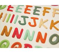 Global Gift 102 Autocollants - Alphabet & Chiffres - Couleurs Naturelles