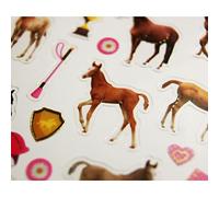 Global Gift Autocollants - Chevaux - 1,8 cm
