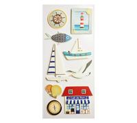 Global Gift Autocollants en Relief à dorures - Bord de mer