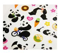 Global Gift Autocollants - Pandas - Paillettes - 1,8 cm