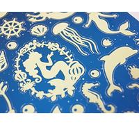 Global Gift Autocollants phosphorescents - Silhouettes de sirènes