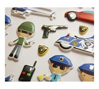 Global Gift Autocollants réutilisables - Relief 3D - Police
