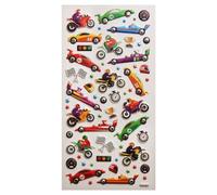 Global Gift Autocollants réutilisables - Relief 3D - Voitures et Motos