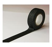 Masking tape - Noir - Paillettes - Repositionnable - 15 mm x 10 m - Global Gift Noir