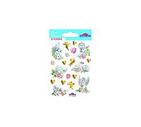 Global Gift Stickers Anges & Coeurs - Dorures - 1,8 cm