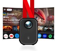 [Global Google TV] WUPRO Cinema G2 Projecteur Intelligent, 200 Lumens ISO, Mise au Point Automatique 1080P, Multifonction Mini Portable pour Cinéma Maison/Extérieur