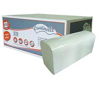 GLOBAL HYGIENE Essuie Mains Enchevêtrés Papier Pliage en W - 3125 Feuilles - 30 x 21 cm - 25 Recharges de 125 Formats