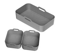 Global Lot de 3 tapis de cuisson à air comprimé en silicone 10 L Modèle facile à utiliser pour friteuse à air