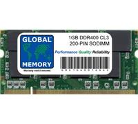 GLOBAL MEMORY 1Go DDR 400MHz PC3200 200-PIN SODIMM MÉMOIRE RAM pour Ordinateurs Portables