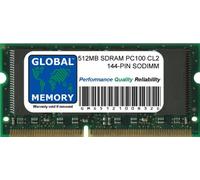 GLOBAL MEMORY 512Mo PC100 100MHz 144-PIN SDRAM SODIMM MÉMOIRE RAM pour Clamshell/Neige iBook G3 & POWERBOOK G3/G4