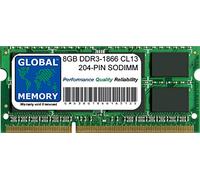 GLOBAL MEMORY 8Go DDR3 1866MHz PC3-14900 204-PIN SODIMM MÉMOIRE RAM pour Intel iMac 27 Pouces Retina 5K (Fin 2015)