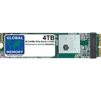 GLOBAL MEMORY Disque SSD M.2 PCIe Gen3 x4 NVMe Solid State Drive pour MacBook Air (MID 2013 - début 2014 - début 2015 - mi-2017) 4 To