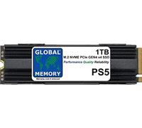 GLOBAL MEMORY Disque SSD SSD M.2 2280 PCIe Gen4 x4 NVMe avec DRAM + dissipateur thermique pour PlayStation 5 (PS5) 1 To