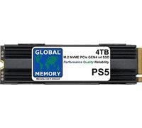 GLOBAL MEMORY Disque SSD SSD SSD M.2 2280 PCIe Gen4 x4 NVMe avec DRAM + dissipateur thermique pour PlayStation 5 (PS5) 4 To