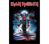 Global Merchandising Drapeau de l'Iron Maiden Eddie Motorcycle Bike Poster en tissu