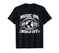Global Music Vibes Earth Graphic Sound Lover T-Shirt T-Shirt