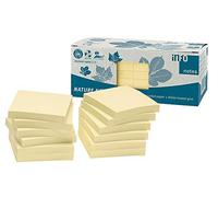 Info notes info notes note repositionnable papier recyclé nature, jaune noir G