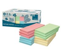 Global Notes 5655-88Box Info Nature Recycled Self-Stick Notes 125 x 75 mm 100 Sh