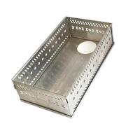 Global Panier à flamme courbée 300 mm en filet antirouille pour bain de vapeur, chauffage efficace et transportable pour plusieurs occasions