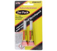 Global Partner Perfect Colle instantanée super forte 2 x 3 g - Colle instantanée super forte