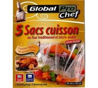 GLOBAL PLASTICS Lot de 4 Sacs de Cuisson pour Four et Micro-Ondes (4 Paquets, 20 Sacs)