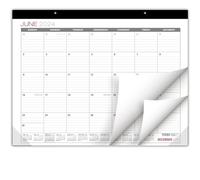 Global Printed Products Calendrier de bureau professionnel 2025 : pages mensuelles - 55,9 x 43,2 cm - jusqu'à décembre 2025 (noir)