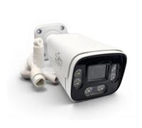 GLOBAL SECURITY Caméra Bullet IP PoE 4K 8MP GSS Elite | Capteur Ultra HD, IA SigmaStar Détection Humaine, Smart Dual Light Couleur, Audio Bidirectionnel, Boîtier Aluminium