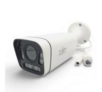 GLOBAL SECURITY Caméra de Surveillance Extérieure 5MP GSS Ultra - Zoom Varifocal 2.8-12mm, Vision Nocturne Couleur f/1.2, PoE, IP67