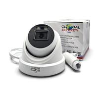 GLOBAL SECURITY Caméra Dôme IP PoE 4K 8MP GSS Elite | Capteur IMX415, IA Détection Humaine, Smart Dual Light Couleur, Objectif 2.8mm / 3.6mm, Boîtier Hybride
