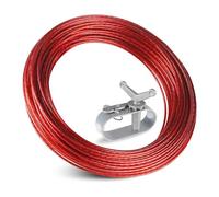 Global Serre-fil en aluminium avec cordon en acier verni en polystyrène de 30,5 m pour auvents de piscine hors sol isolés au-dessus du sol