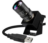 Global Shutter Caméra USB 90 fps haute vitesse avec zoom manuel 5-50 mm 10x Objectif Vario Gros plan 1200P Goft Swing USB Caméra pour Jetson Nano Laptop Raspberry Pi Mac OS