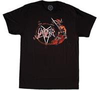 Global Slayer Men's Show No Mercy T-T-Shirts à Manches Courtes Black(Large)