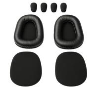 Global Teck Cushion Kit de remplacement pour casque Bluetooth Blue Parrott B550, 2 coussins en cuir, 2 coussinets en mousse, 4 bonnettes de microphone #GTW 204173