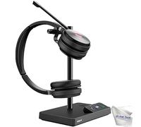 Global Teck Worldwide GTW Yealink WH62 Duo UC Casque stéréo pour téléphone de Bureau, PC/Mac, softphones - Fonctionne avec équipes, Zoom, RingCentral, 8 x 8, Vonage avec Microfibre Incluse