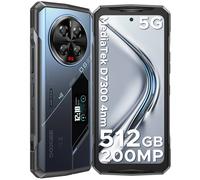 DOOGEE V40PRO Téléphone Portable Incassable 5G Android 14 36+512Go ROM 6 pouces 200MP Caméra WIFI6 NFC Smartphone Robuste - Argent