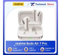 Global Version realme Buds Air 7 Pro Ecouteurs sans fil 53dB Real-time Noise Cancellation Bluetooth 5.4 Jusqu'à 48 heures d'écoute Metallic Grey