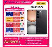 Global Version realme C75 Smartphone 6.72'' 90Hz FHD Display 50MP AI Camera 5828mAh Battery 45W Charge IP69 Dust Water Resistant Lightning Gold
