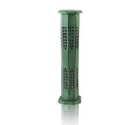 Global Village Bazaar Porte-encens et brûleur à cône en Bois avec Rangement - Porte-agarbatti Attrape-Cendres Bio écologique Style Rustique pour la méditation - Yoga Aromathérapie -Vert,30 cms