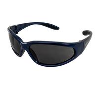 Global Vision HERCBLSM Lunettes de sécurité Hercules Verres fumés Monture Bleu