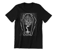 Global Warming Dying Tree White Yellow Black Red Mens Women T T-Shirts à Manches Courtes 100% Cotton, Earth Day, Climate Change Clothing Top(XX-Large)