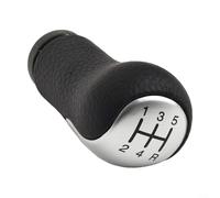 GLOBALHUT Pommeau de levier de vitesse 5 vitesses compatible avec Ford Fiesta, Fusion, Transit Connect depuis 2002 avec matériau ABS et design compact pour une utilisation facile (gris handball)