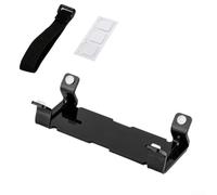 GLOBALHUT Support de haut-parleur de voiture en acrylique antidérapant pour haut-parleurs sans fil JBL Flip 6, 5, 4, avec sangle réglable et perles antidérapantes (noir)