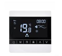 GLOBALHUT Thermostat WiFi Smart pour Climatisation Centrale Écran Tactile | Connexion WiFi, app mobile, ajustement température à distance, écran tactile clair, compatible clim centrale