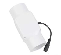 GLOBALHUT Ventilateur Extracteur 50mm 12V Silencieux pour Conduit | Débit 54m³/h, moteur 12V, design compact 130x50mm, pour idéal ventilation douce