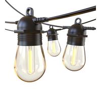 GlobaLink Guirlande Guinguette Extérieur et Intérieur, 31M 30+1 Économie d'énergie Led Ampoules Etanche IP65 Guirlande Lumineuse Exterieur Décoration pour Eté Jardin Terrasse Fête Patio Café- Tandem